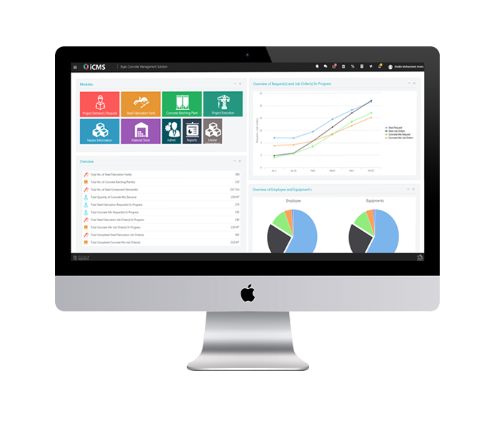 واجهة نظام iCMS